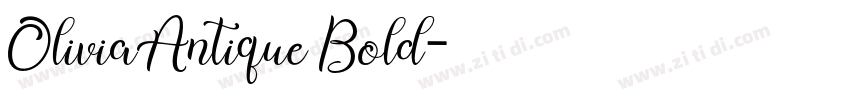 OliviaAntique Bold字体转换
